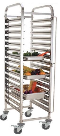 GATTO 15 Tier Single Gastronorm Trolley S/Steel - Tray Size 530x325
